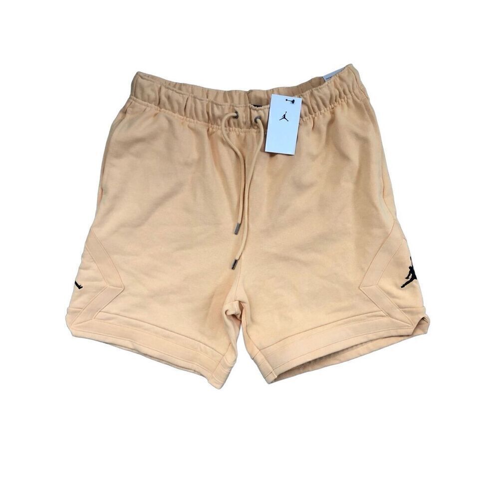Jordan Men's Flight Fleece Shorts Orange Cream Men's Size Large